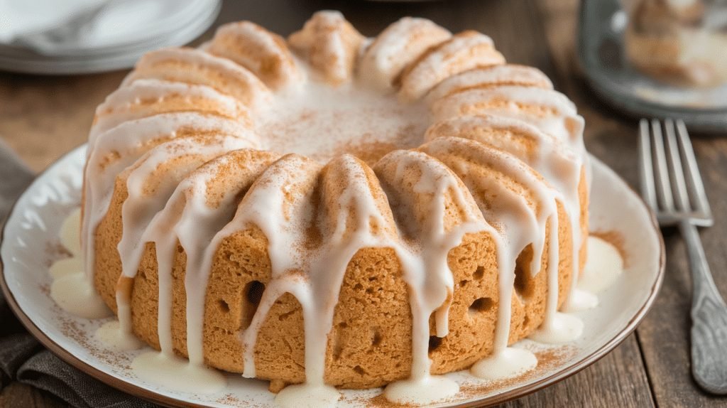 Cinnamon Roll Poke Cake