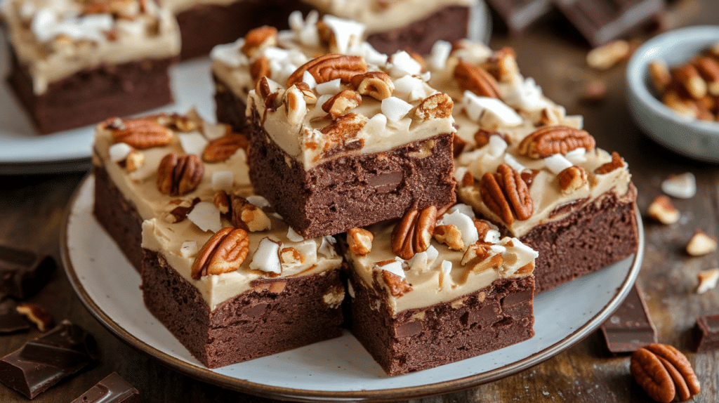 German Chocolate Brownies