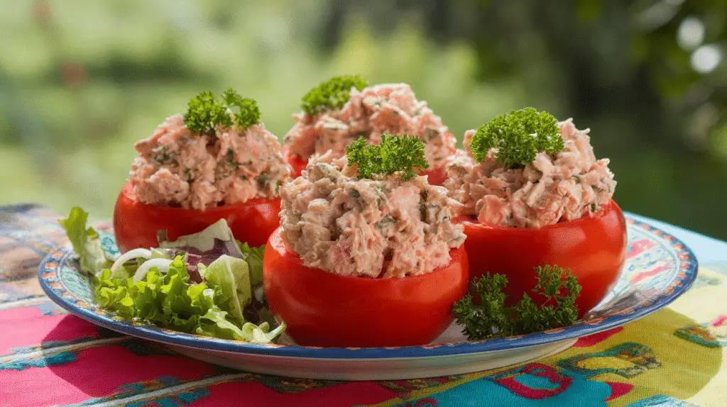 Tuna Stuffed Tomatoes