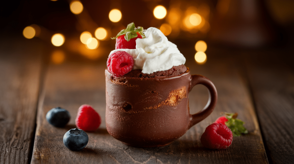 Mini Flourless Chocolate Mug Cake