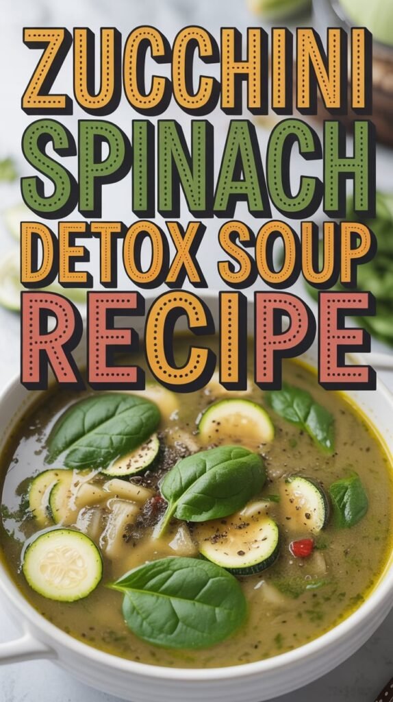 Zucchini and Spinach Detox Soup