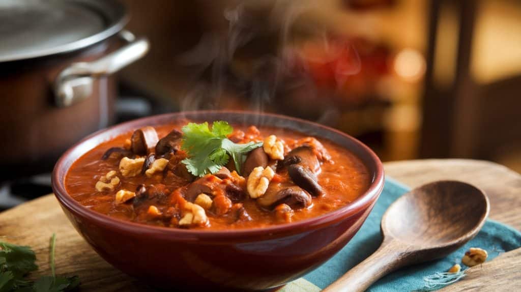 Mushroom and Walnut Chili Recipe