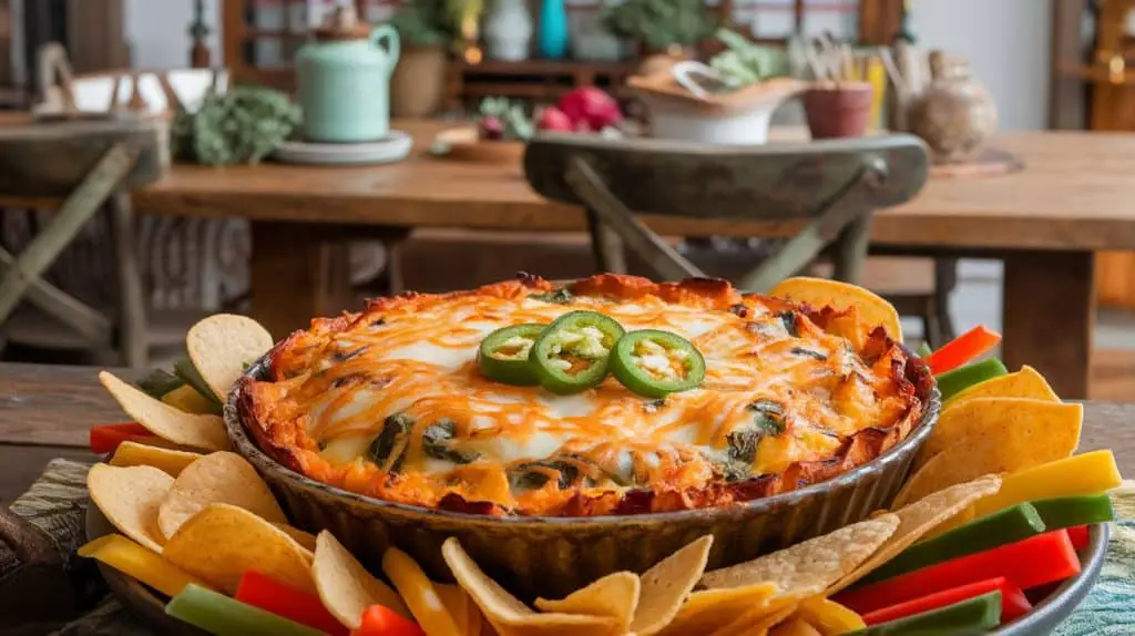 Cheesy Jalapeño and Spinach Bake