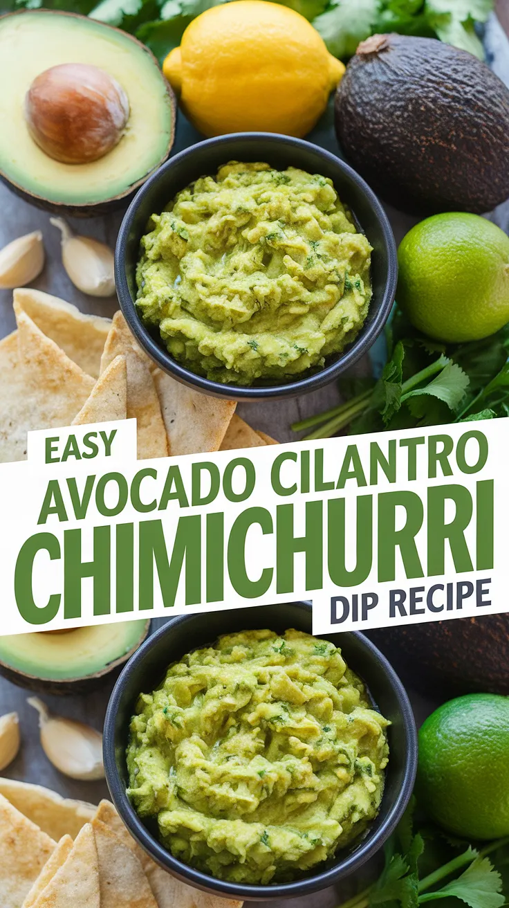 Avocado Cilantro Chimichurri Dip