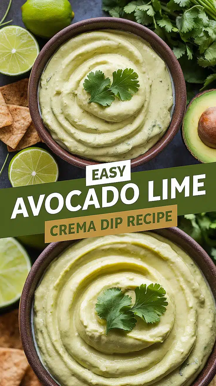 Avocado Lime Crema Dip