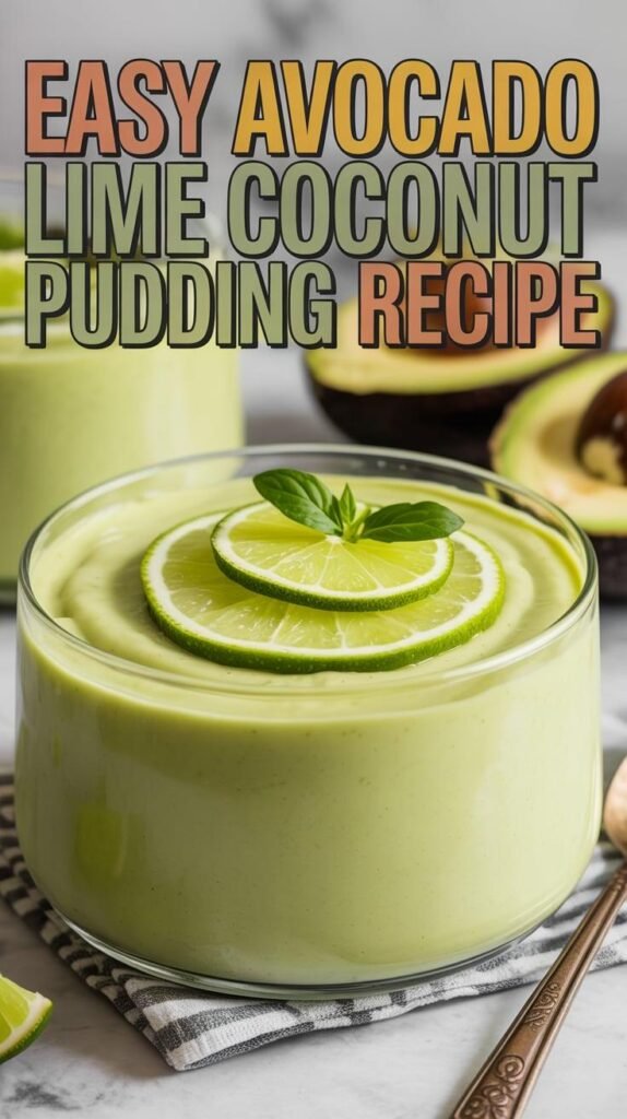 Avocado Lime Coconut Pudding
