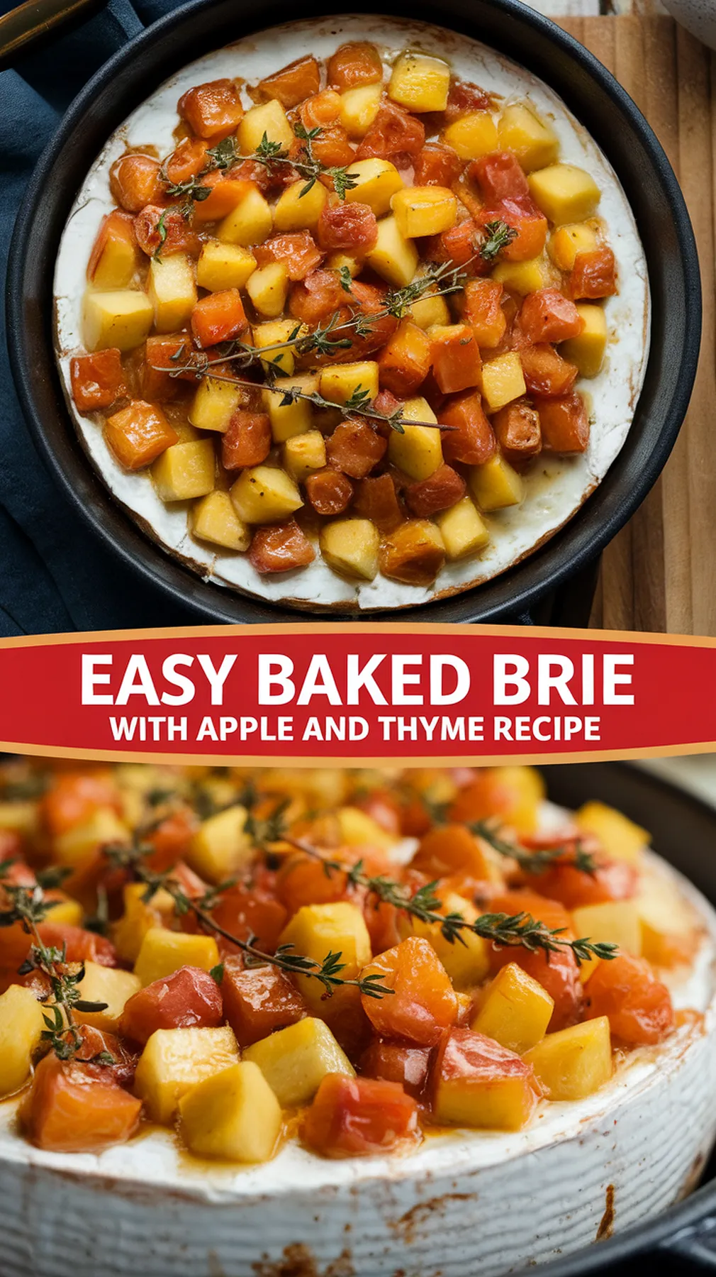 Baked Brie with Apple and Thyme