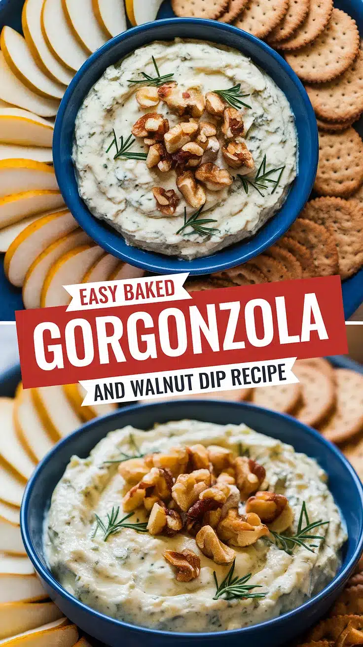 Baked Gorgonzola and Walnut Dip