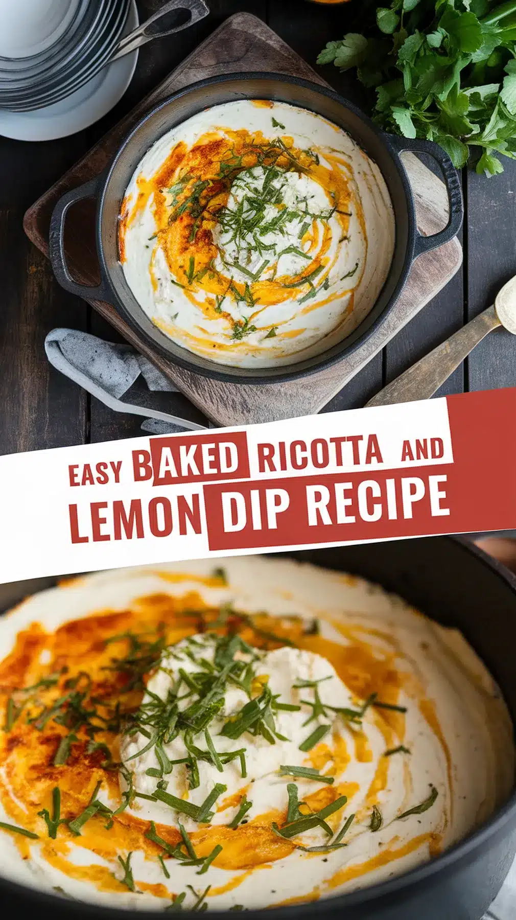 Baked Ricotta and Lemon Dip