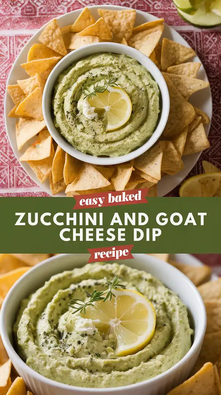 Baked Zucchini and Goat Cheese Dip