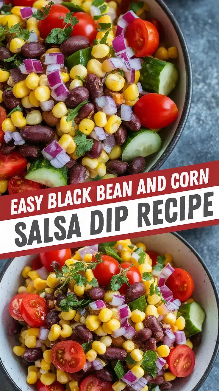 Black Bean and Corn Salsa Dip