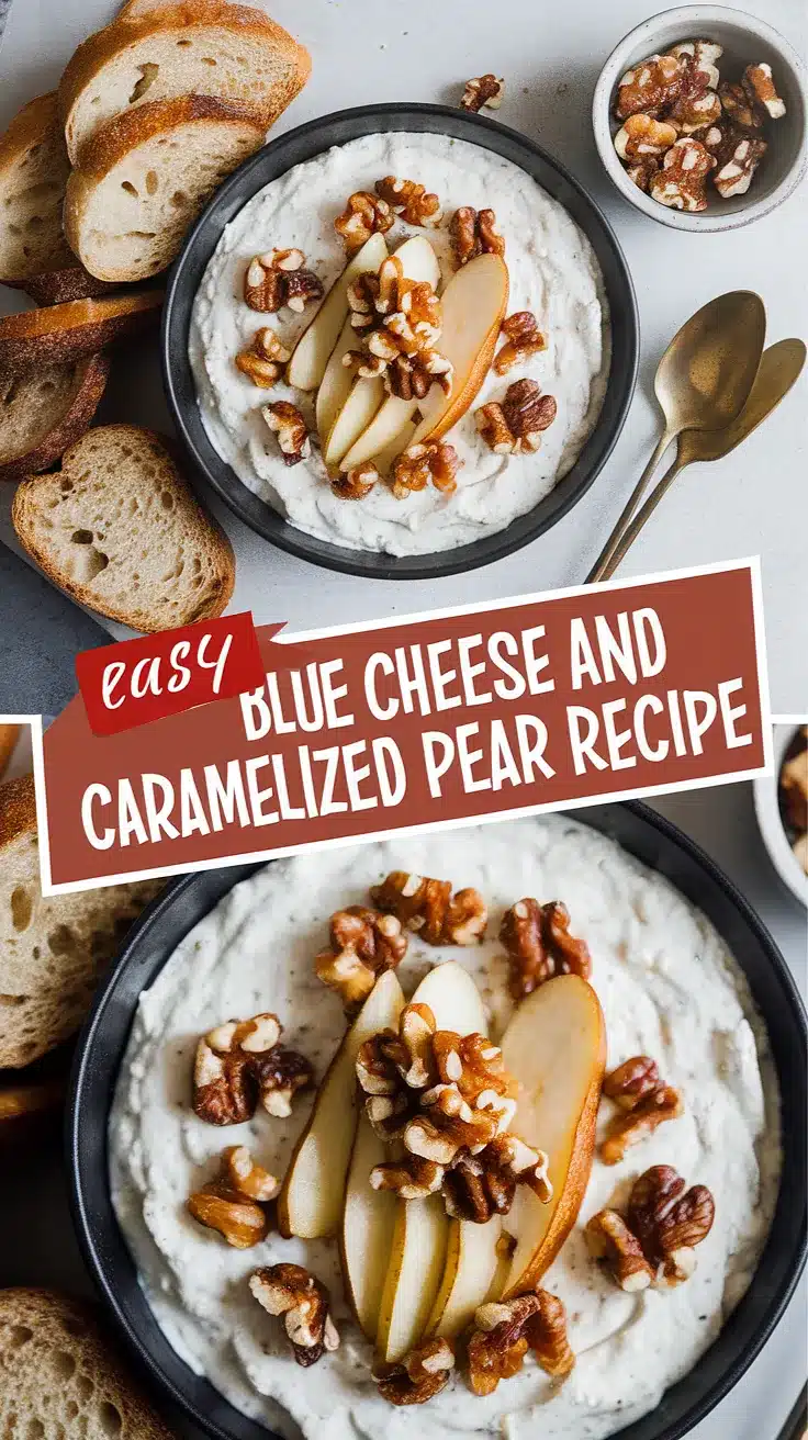 Blue Cheese and Caramelized Pear Dip