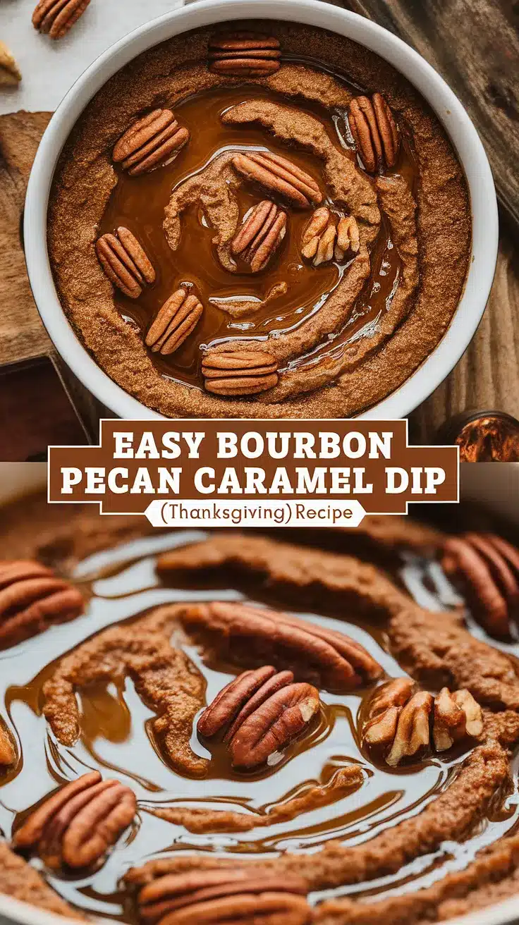 Bourbon Pecan Caramel Dip (Thanksgiving)