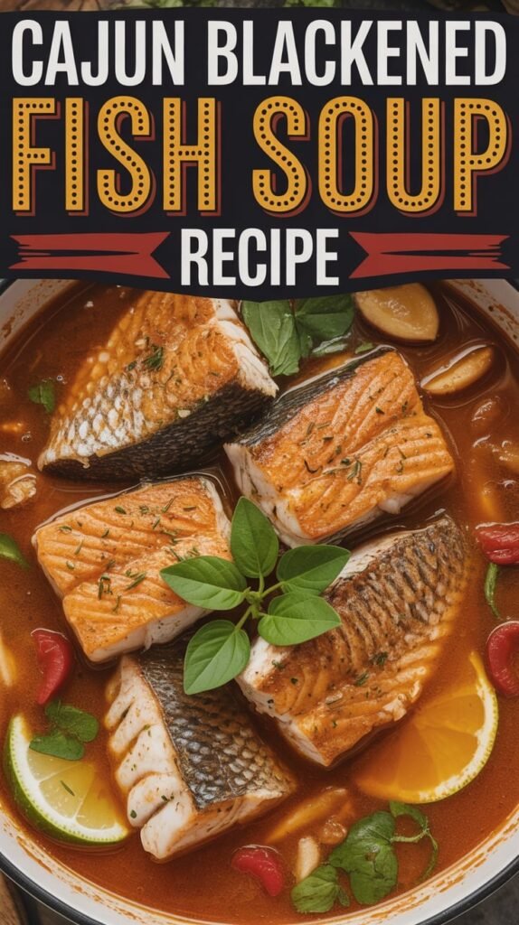 Cajun Blackened Fish Soup