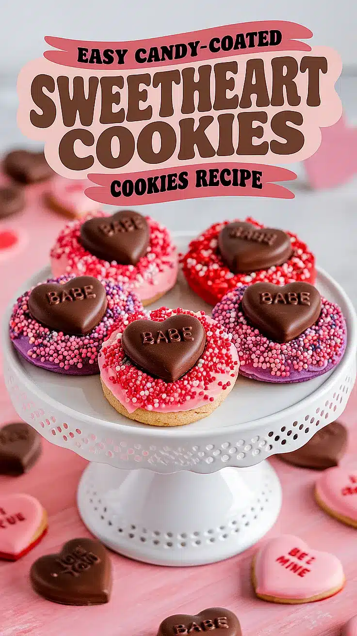 Candy-Coated Sweetheart Cookies