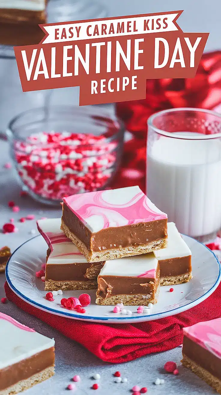 Caramel Kiss Valentine Bars