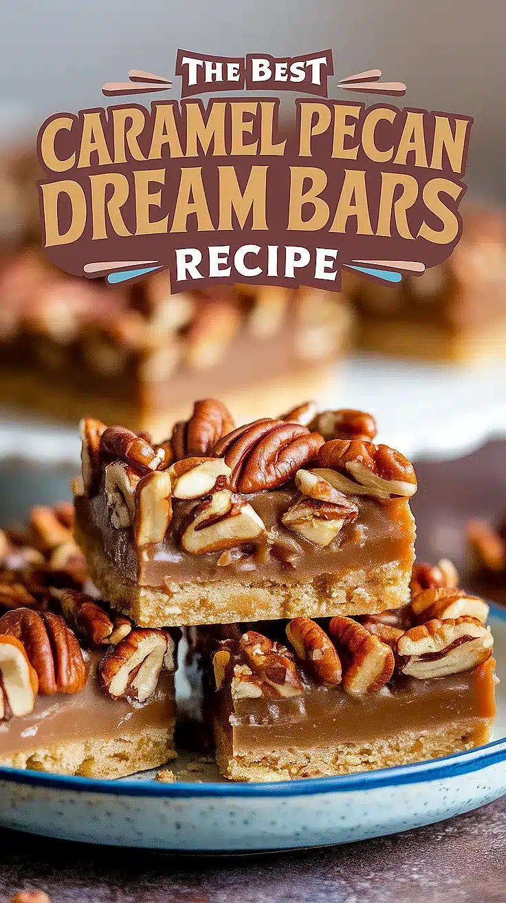 Caramel Pecan Dream Bars