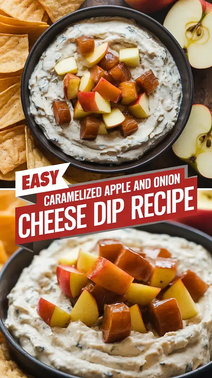 Caramelized Apple and Onion Cheese Dip