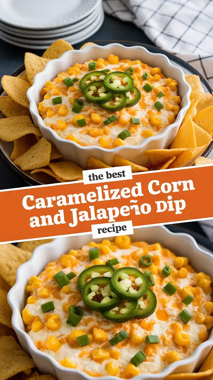 Caramelized Corn and Jalapeño Dip