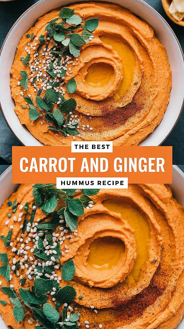 Carrot and Ginger Hummus