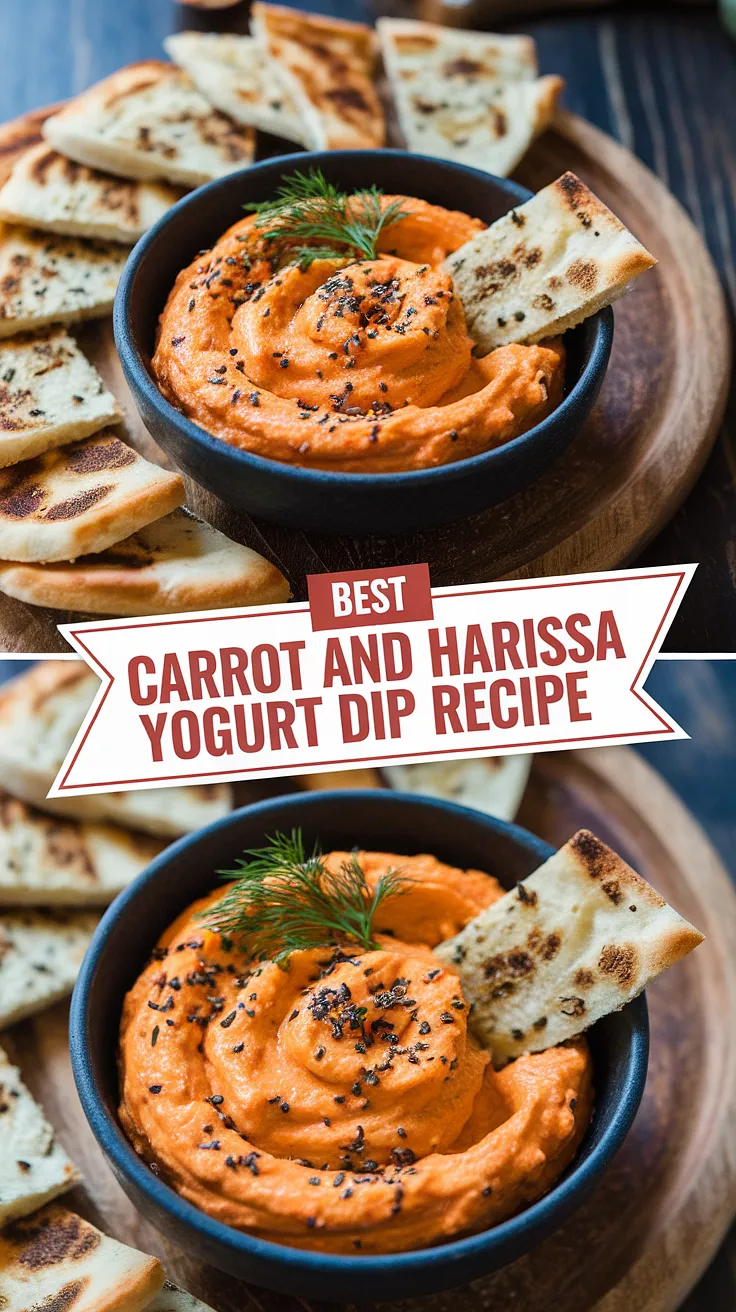 Carrot and Harissa Yogurt Dip