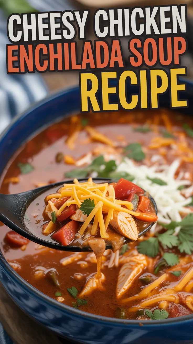 Cheesy Chicken Enchilada Soup
