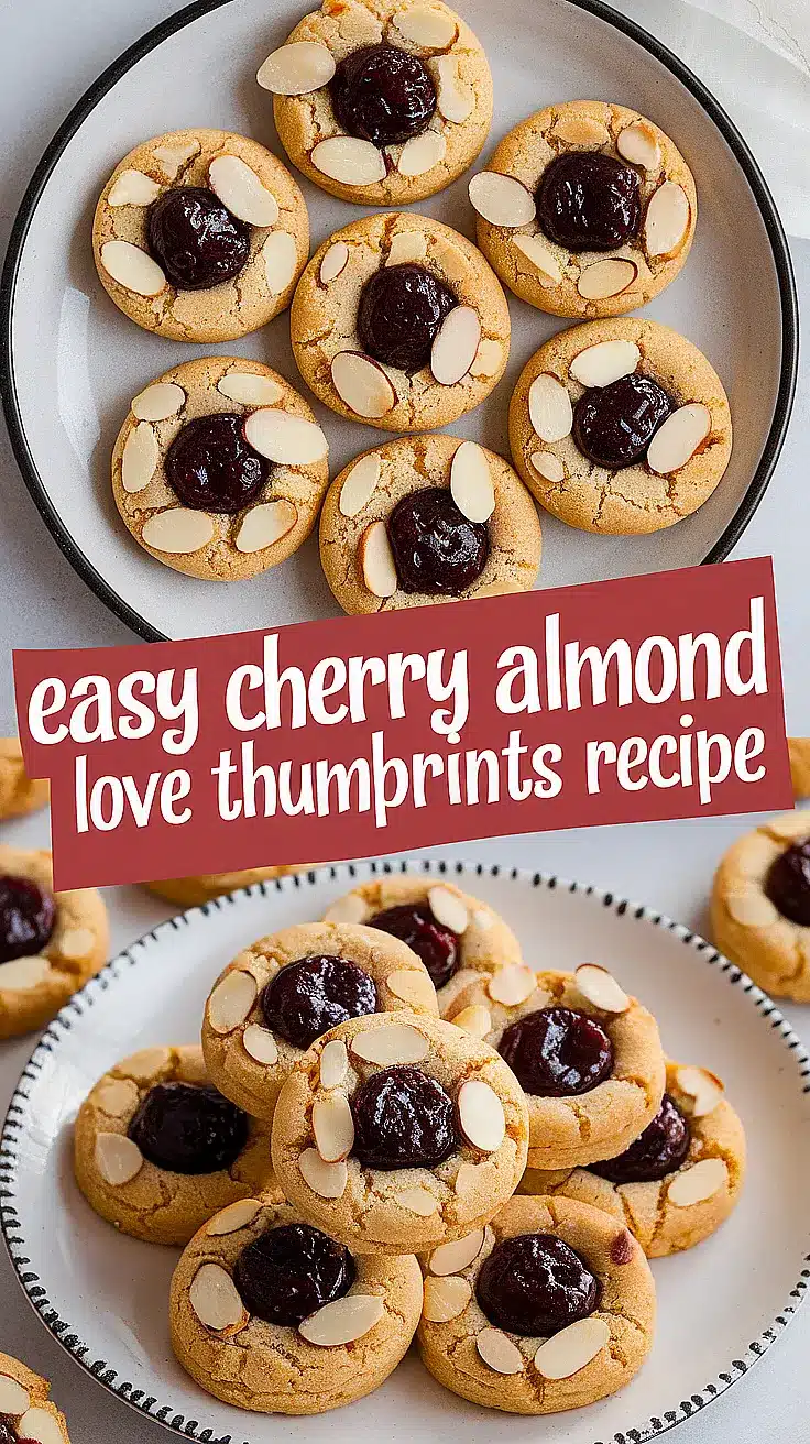 Cherry Almond Love Thumbprints