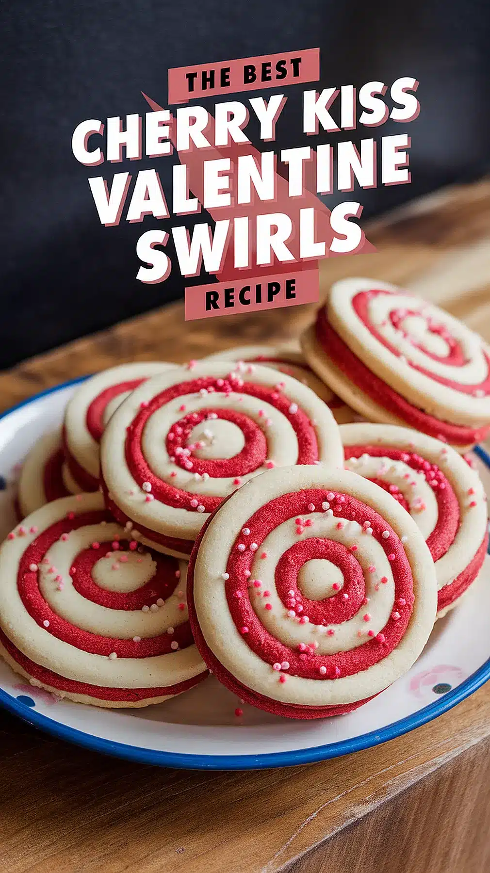 Cherry Kiss Valentine Swirls