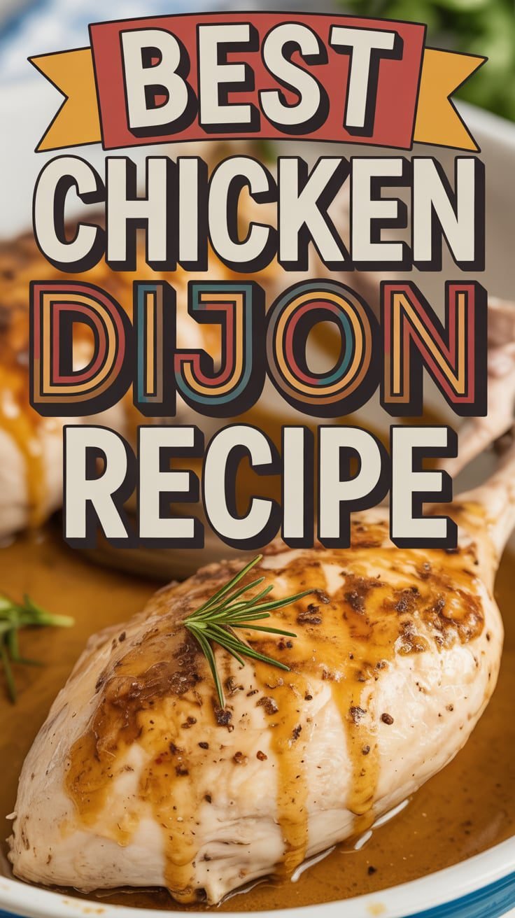Creamy Chicken Dijon with Garlic and Herbs - Food Blasts