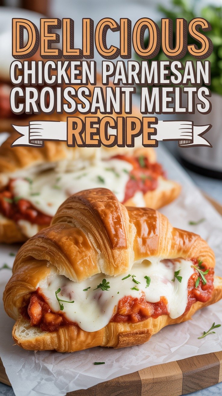 Chicken Parmesan Croissant Melts