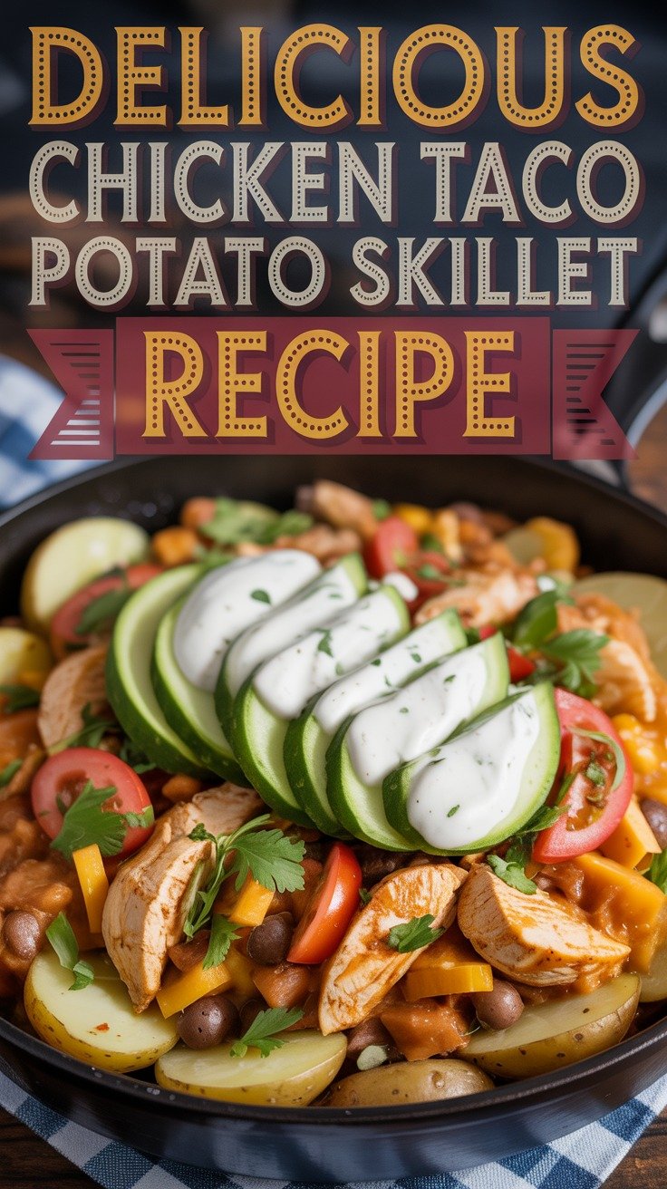 Chicken Taco Potato Skillet