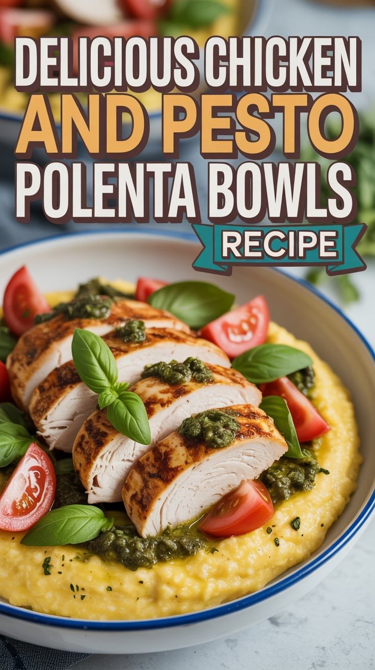 Chicken and Pesto Polenta Bowls