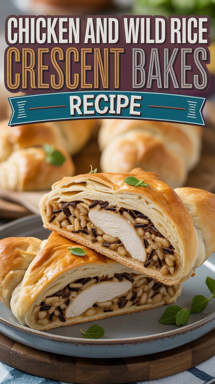 Chicken and Wild Rice Crescent Bakes