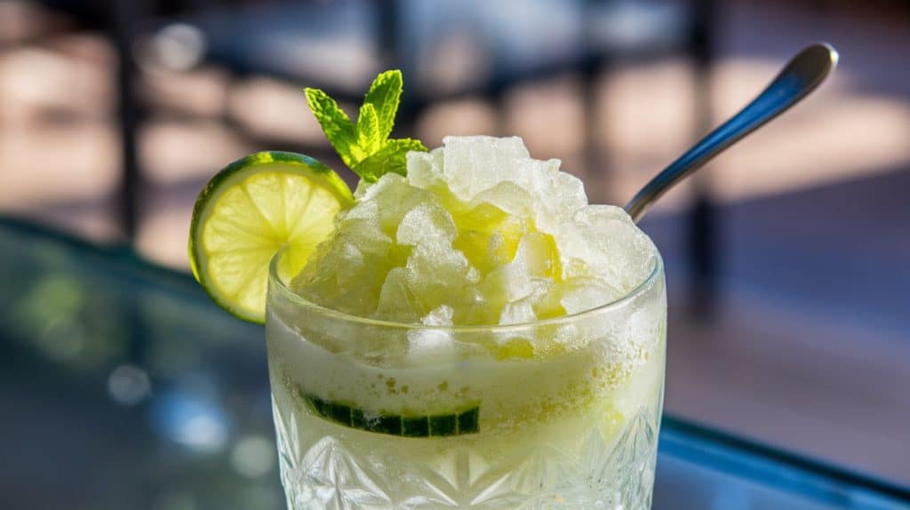 Cucumber and Lime Granita