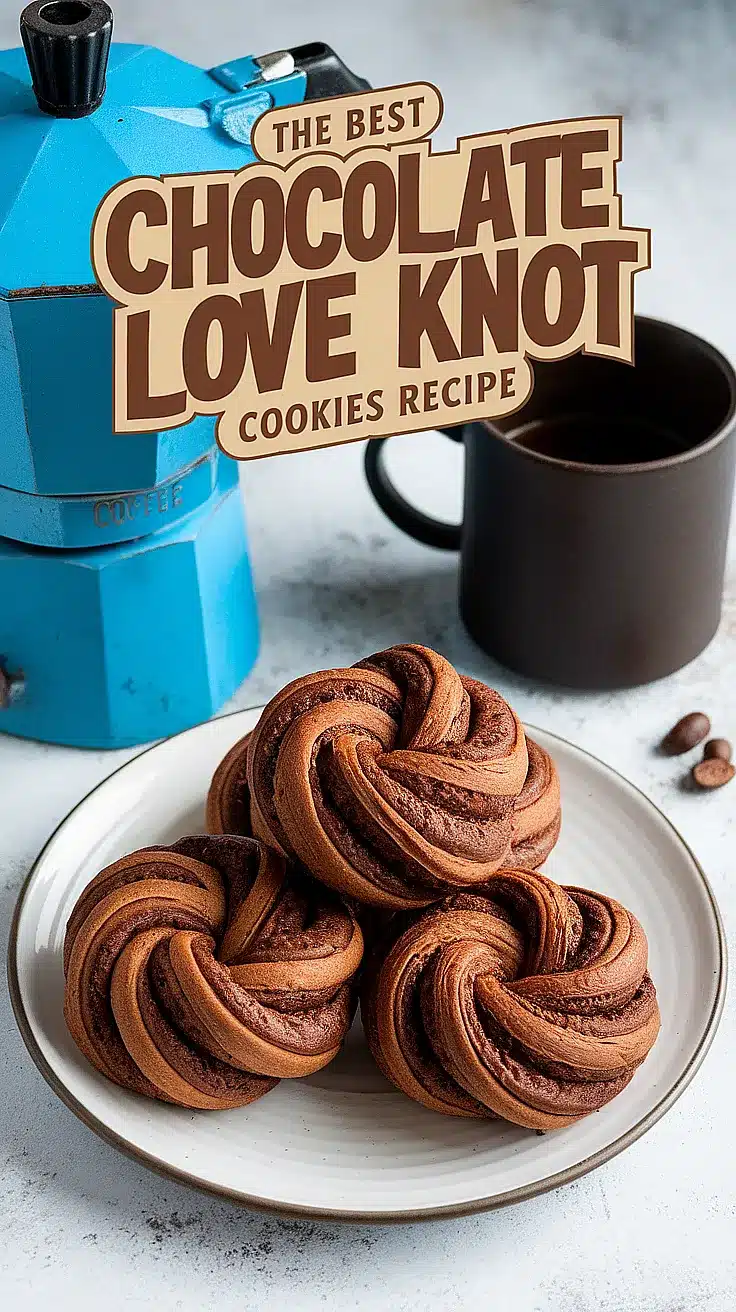 Chocolate Love Knot Cookies