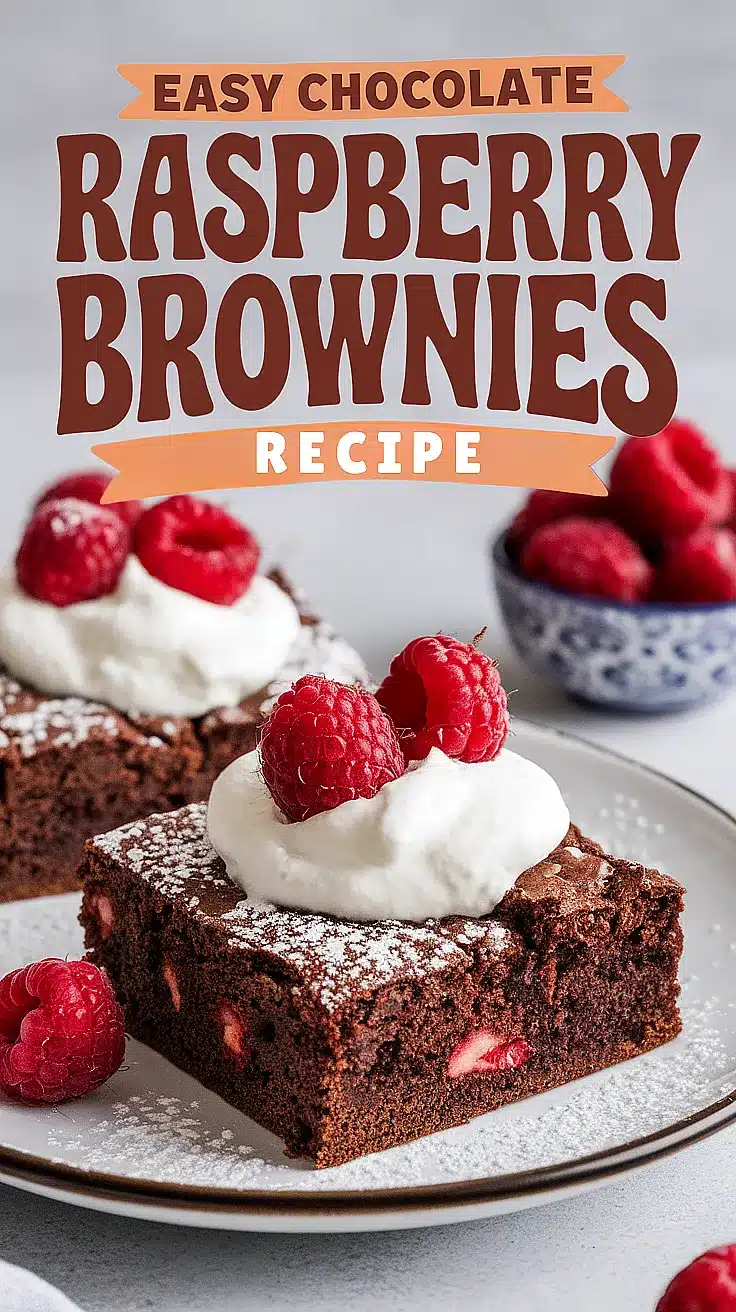 Chocolate Raspberry Bliss Brownies