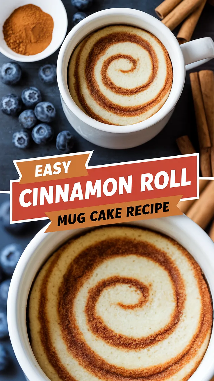 Cinnamon Roll Mug Cake