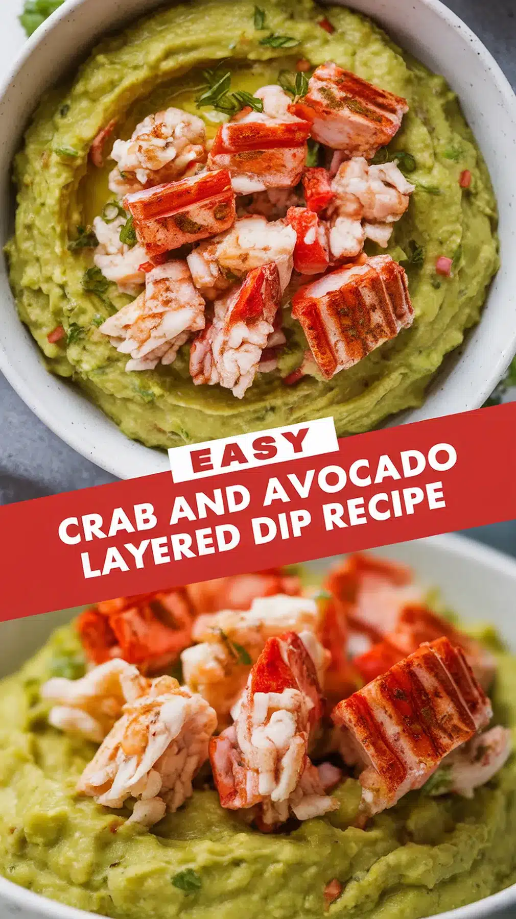 Crab and Avocado Layered Dip