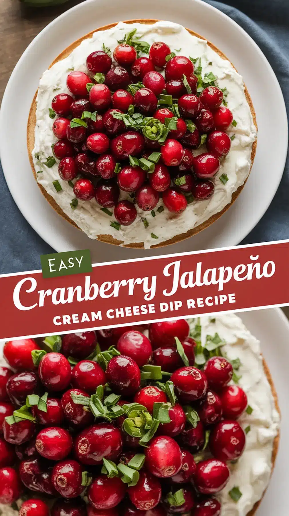 Cranberry Jalapeño Cream Cheese Dip