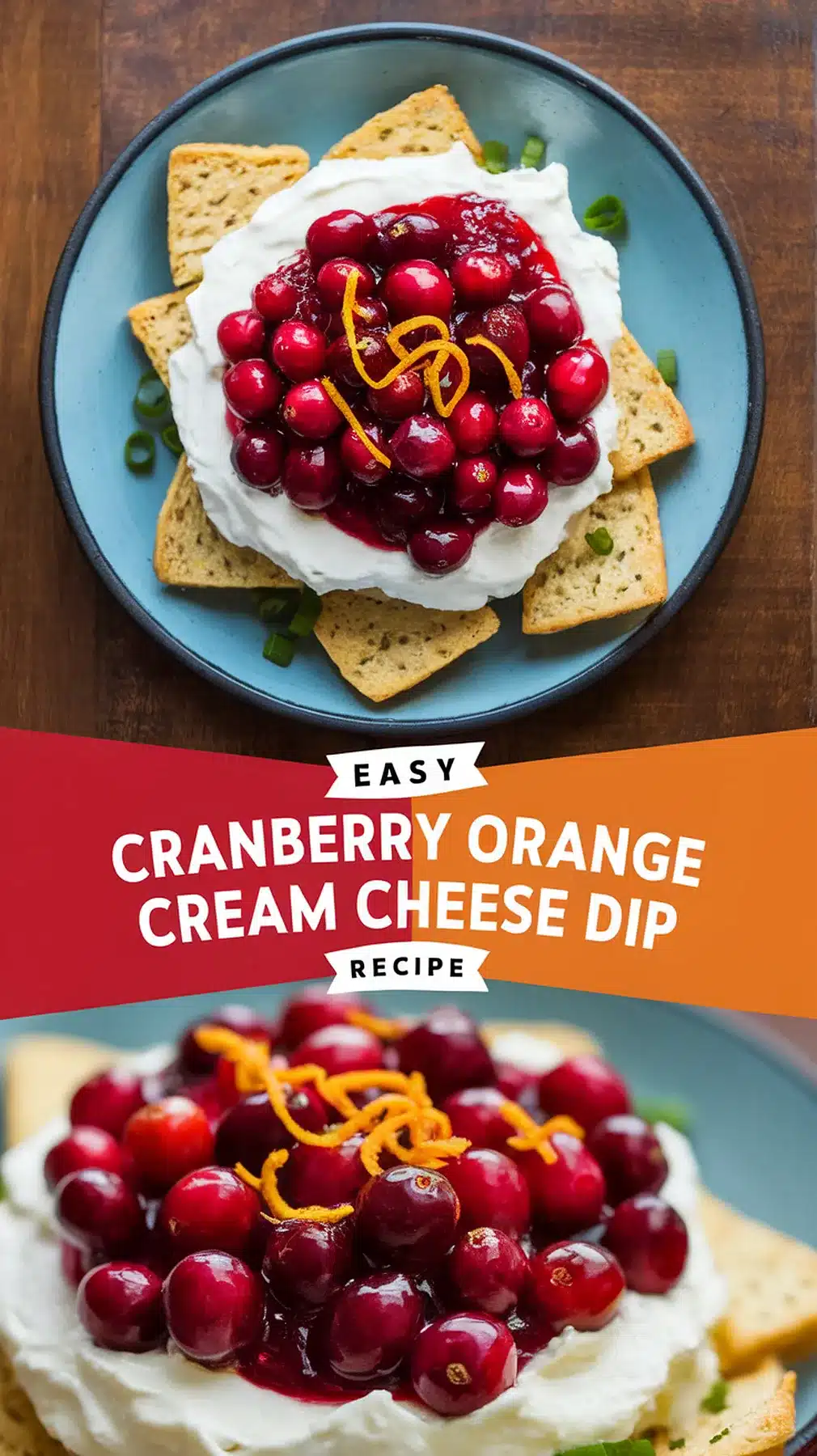 Cranberry Orange Cream Cheese Dip