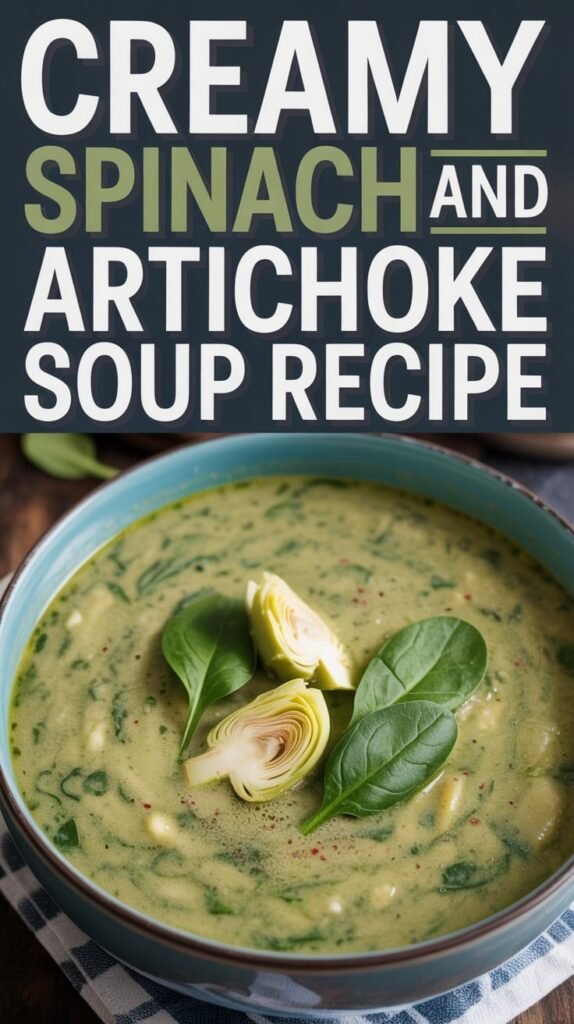 Creamy Spinach and Artichoke Soup