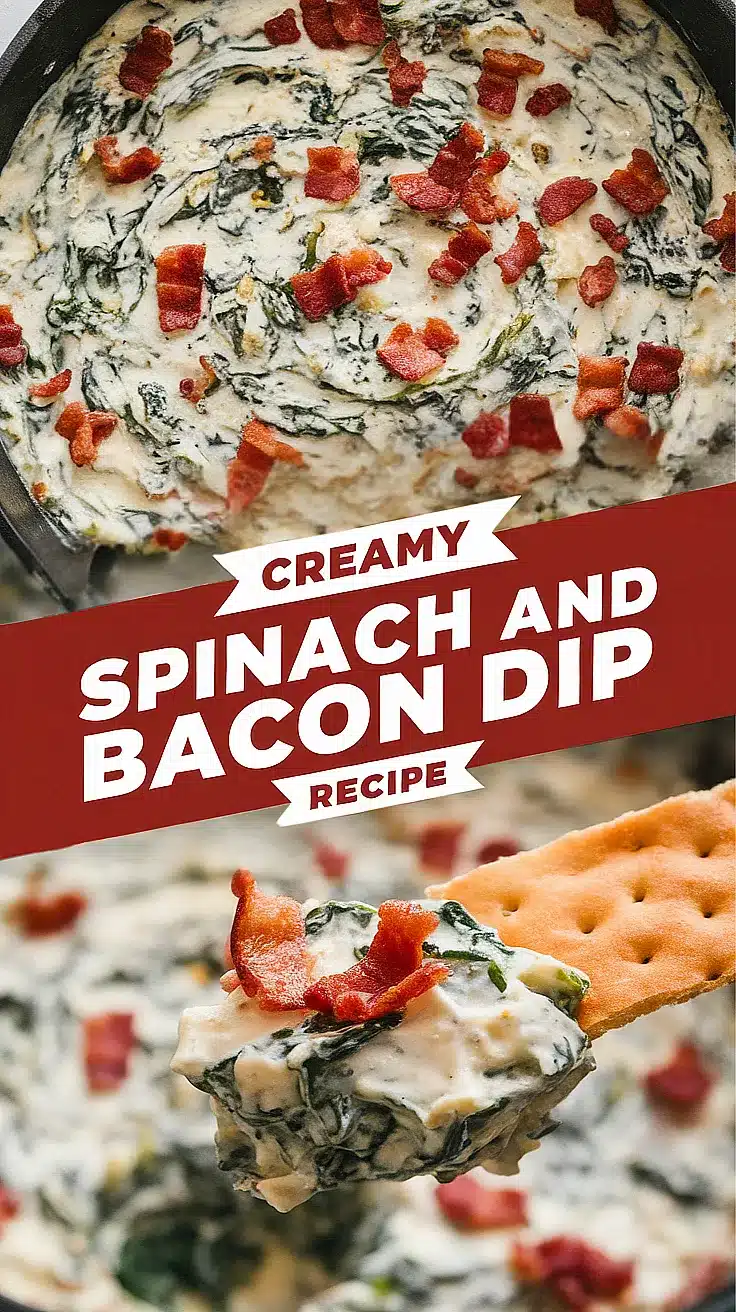 Creamy Spinach and Bacon Dip