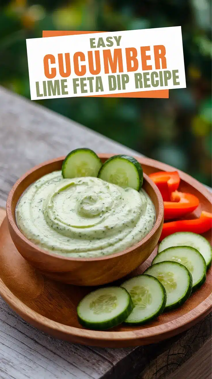 Cucumber Lime Feta Dip