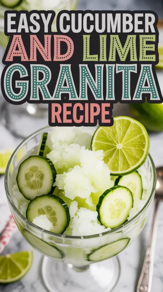 Cucumber and Lime Granita