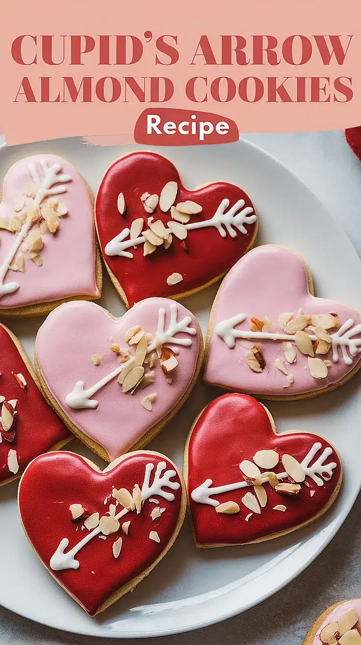 Cupid’s Arrow Almond Cookies