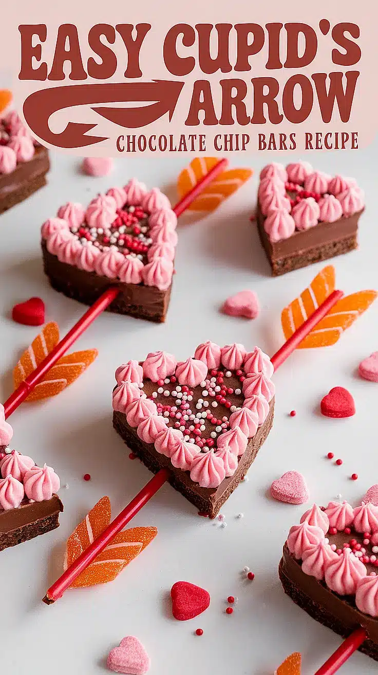 Cupid’s Arrow Chocolate Chip Bars