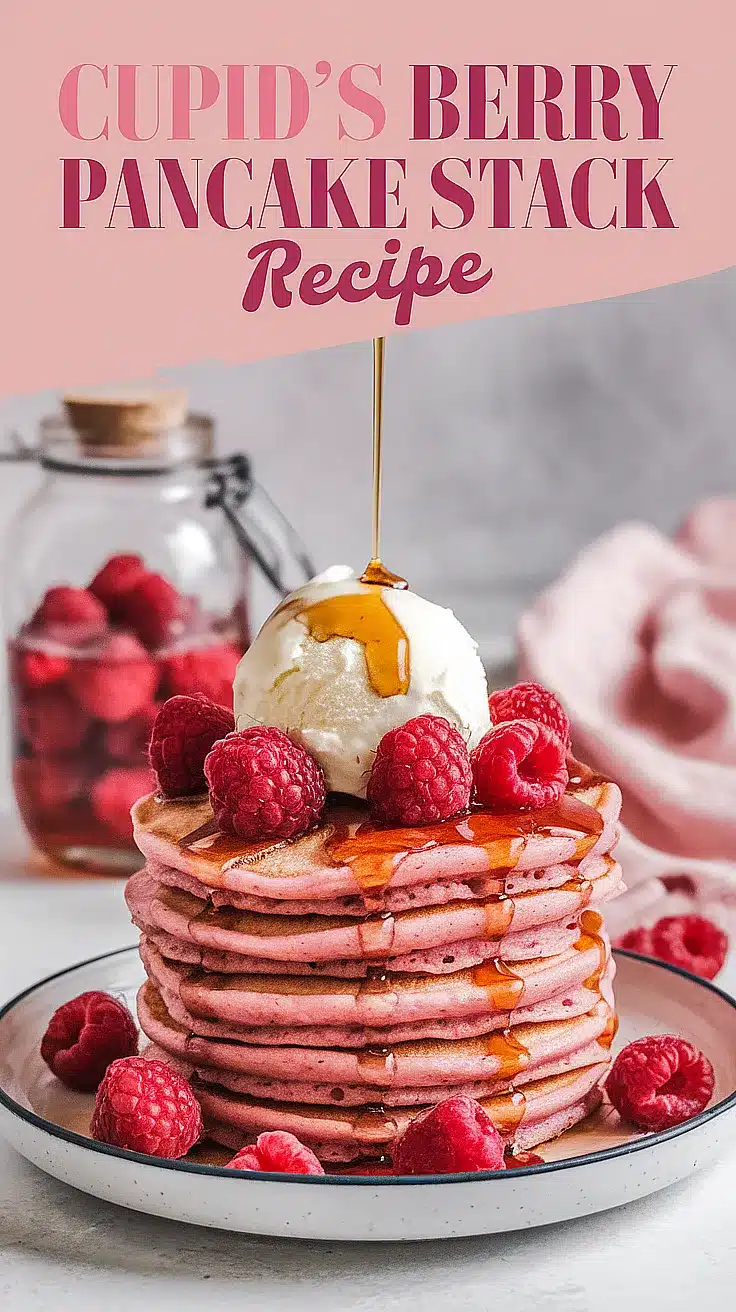 Cupid’s Berry Pancake Stack