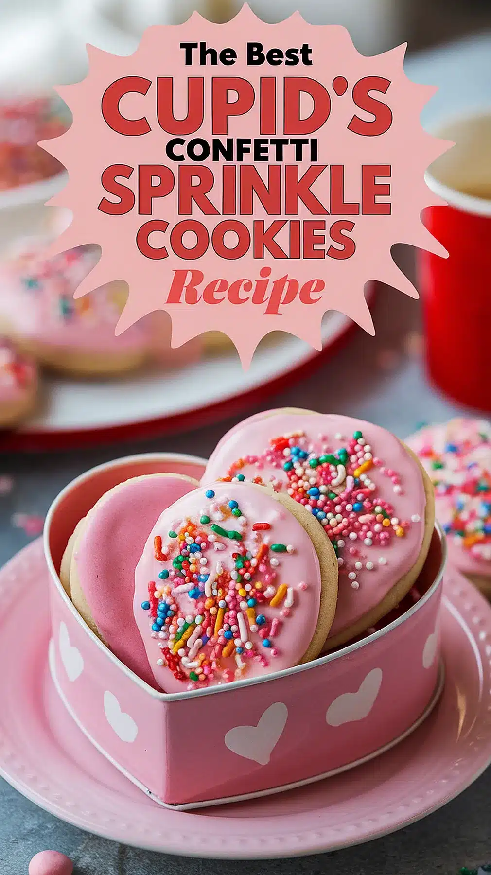 Cupid’s Confetti Sprinkle Cookies