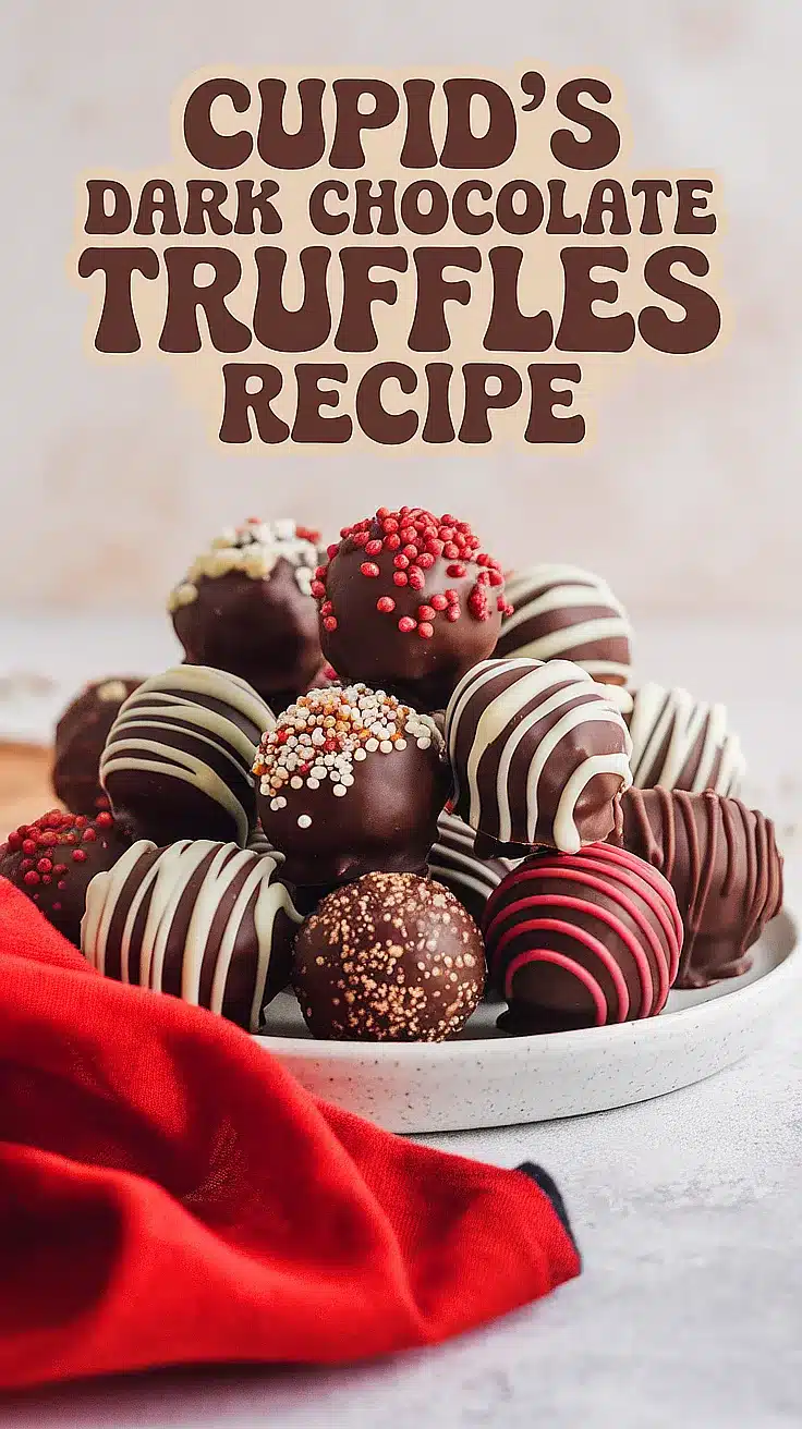 Cupid’s Dark Chocolate Truffles