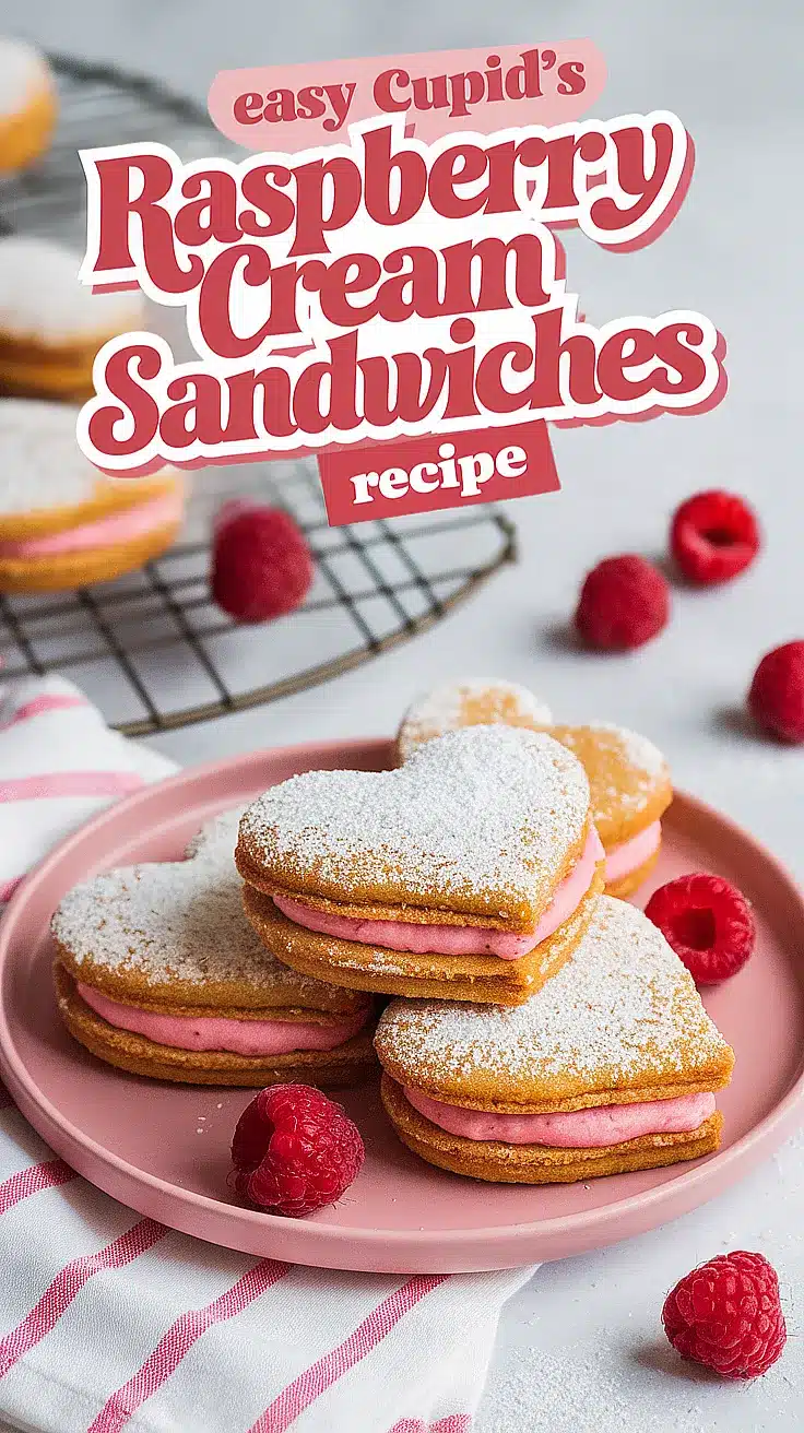 Cupid’s Raspberry Cream Sandwiches